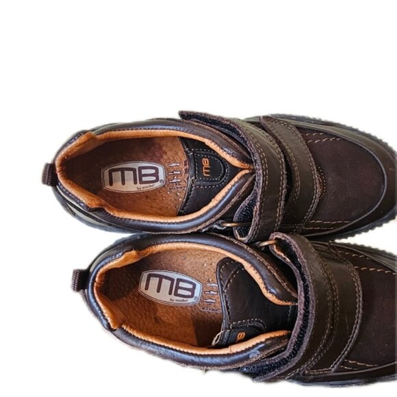 MB by Minibel kids boys leather velcro shoes brown size 33 Eur 1.5 US - Picture 6 of 7